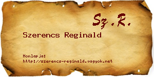 Szerencs Reginald névjegykártya